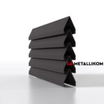 Ламели для забора жалюзи Luxe Л RAL 8019 – покрытие матовое, толщина 0,45 мм в Тюмени  | фото 1
