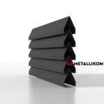Ламели для забора жалюзи Luxe Л RAL 7024 – покрытие матовое, толщина 0,45 мм в Тюмени  | фото 1