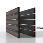 Планкен для забора Printec под дерево 120 mm RAL 7024 – покрытие полиэстер, толщина 0,45 мм в Тюмени  | фото 1