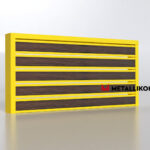 Планкен для забора Printec под дерево 120 mm RAL 1018 – покрытие матовое, толщина 0,45 мм в Тюмени  | фото 4