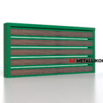 Планкен для забора Printec под дерево 120 mm RAL 6002 – покрытие матовое, толщина 0,45 мм в Тюмени  | фото 3