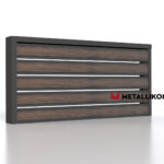 Планкен для забора Printec под дерево 120 mm RAL 7024 – покрытие полиэстер, толщина 0,45 мм в Тюмени  | фото 4