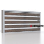 Планкен для забора Printec под дерево 120 mm RAL 7004 – покрытие матовое, толщина 0,45 мм в Тюмени  | фото 3