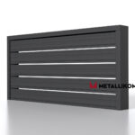 Планкен для забора ранчо 120 mm RAL 7024 – покрытие порошковое, толщина 0,45 мм в Тюмени  | фото 4